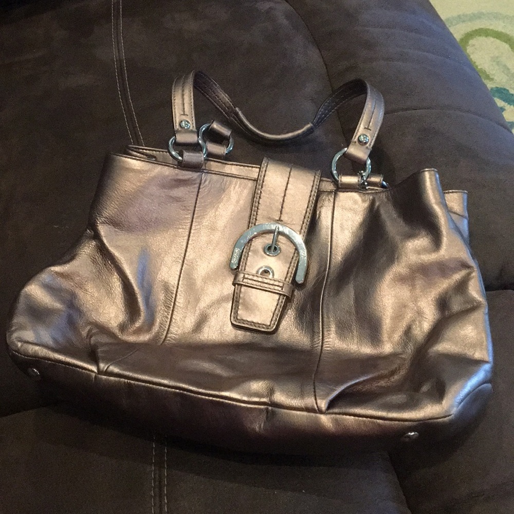 Coach hobo bronze purse